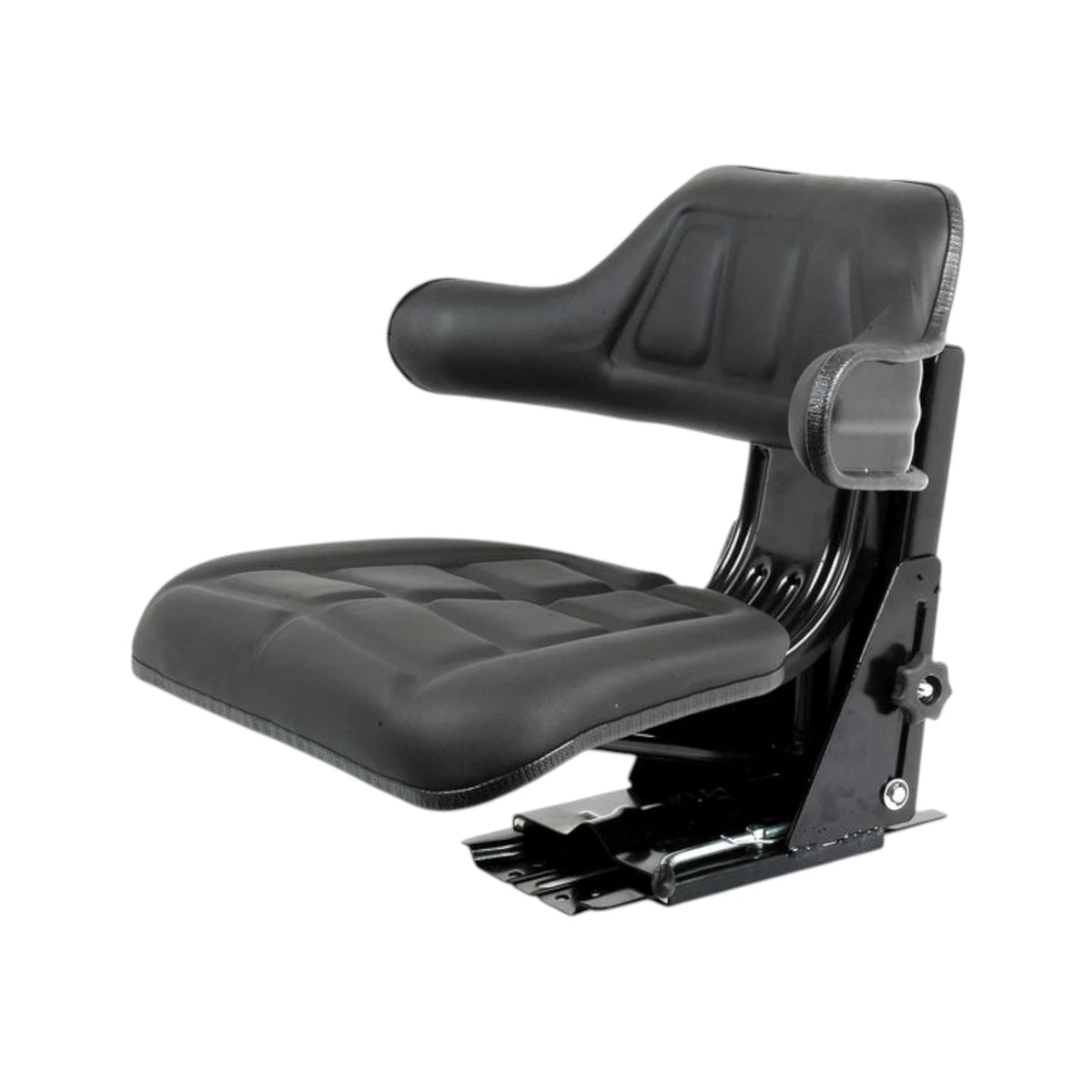 Mechanisch gefederter Sitz schwarz